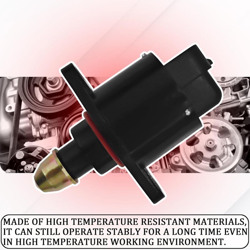 Hirificing Idle Air Control Valve Idle Speed Control Valve, Engine IAC Valve OEM #90380 10526 Throttle Stepper Motor for Stable Car Engine Operation for King Kong Idle Motor Idle Speed (Black) - Image 5